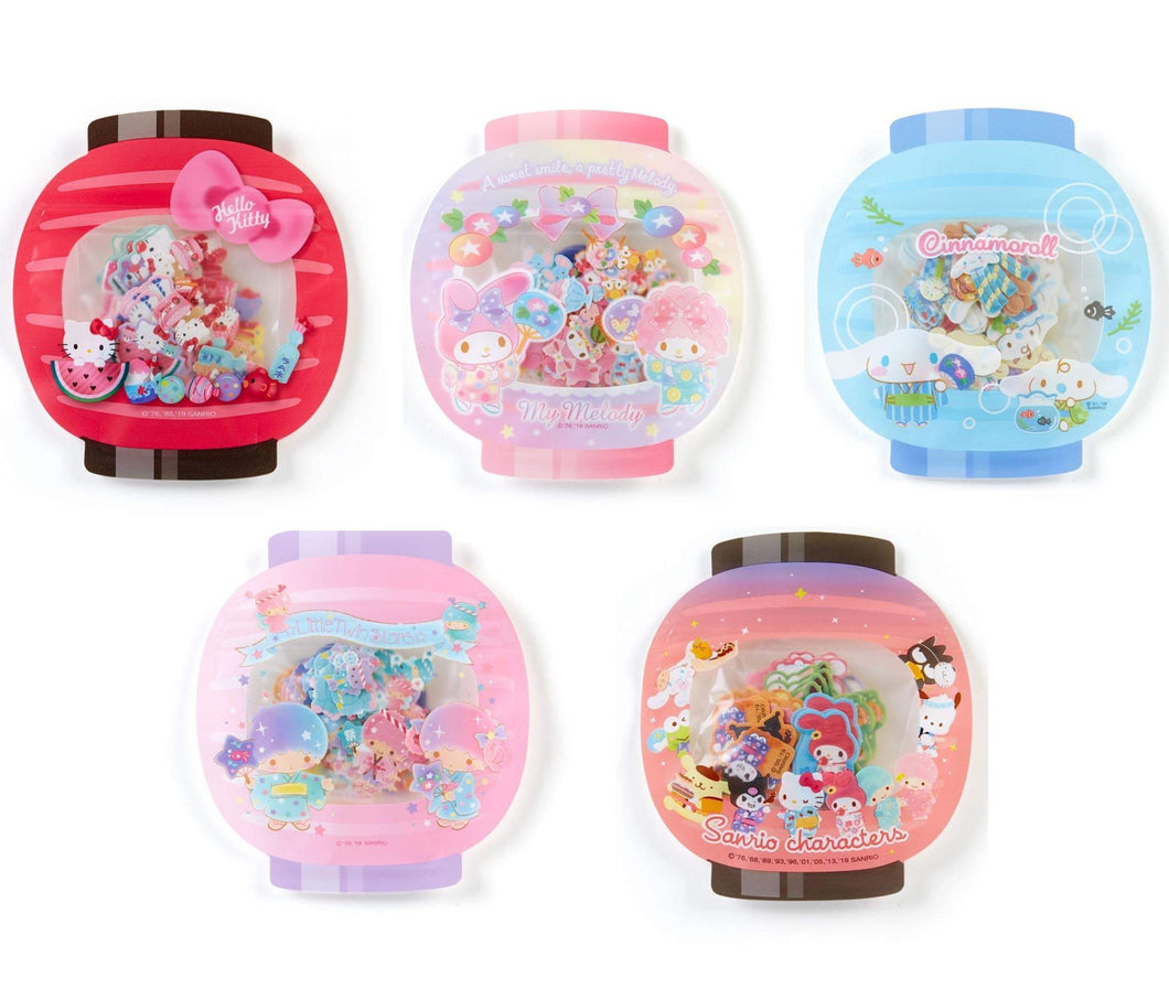 Japan Sanrio Little Twin Stars / My Melody / Characters Mix / Hello Kitty / Cinnamoroll Sticker Pack (Lantern)