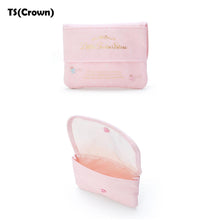 Lade das Bild in den Galerie-Viewer, Japan Sanrio My Melody / Little Twin Stars / Characters Mix / Keroppi / Tuxedo Sam / Marron Cream Coin Case / Tissue Holder / Pouch