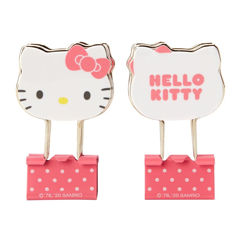 Japan Sanrio Hello Kitty / My Melody / Pompompurin / Cinnamoroll / Gudetama / Pochacco / Kuromi / Keroppi Binder Clips Paper Clips (Face)