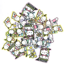 Load image into Gallery viewer, Japan Sanrio Characters Mix / Wish Me Mell / Tuxedo Sam / Little Twin Stars / Pochacco / Pompompurin Sticker Seal Pack (T-Shirt)
