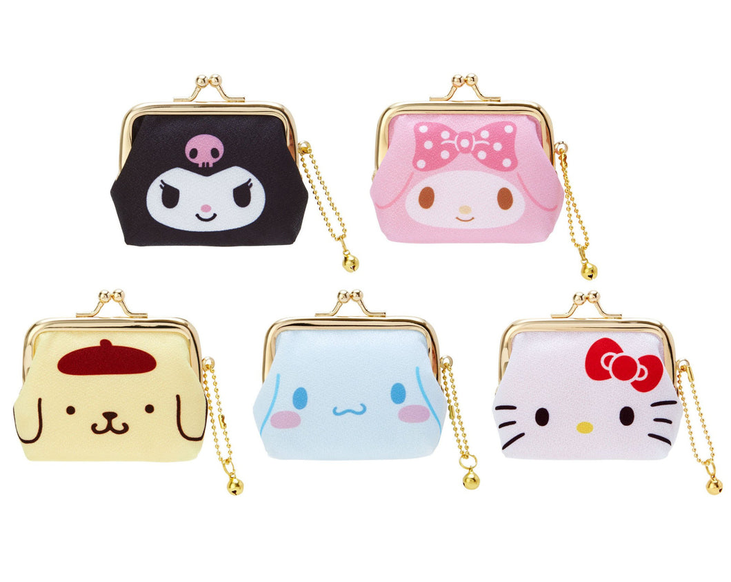 Japan Sanrio Hello Kitty / My Melody / Pompompurin / Cinnamoroll / Kuromi Clasp Frame Coin Case Coin Purse (Face)