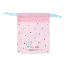 Load image into Gallery viewer, Japan Sanrio Hello Kitty / My Melody / Little Twin Stars / Cinnamoroll / Pochacco / Kuromi / Tuxedo Sam / Marron Cream Drawstring Bag (S)
