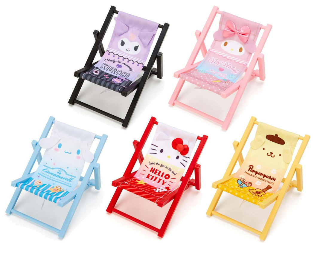 Japan Sanrio Hello Kitty / My Melody / Kuromi Mobile Stand Holder (Beach Chair)
