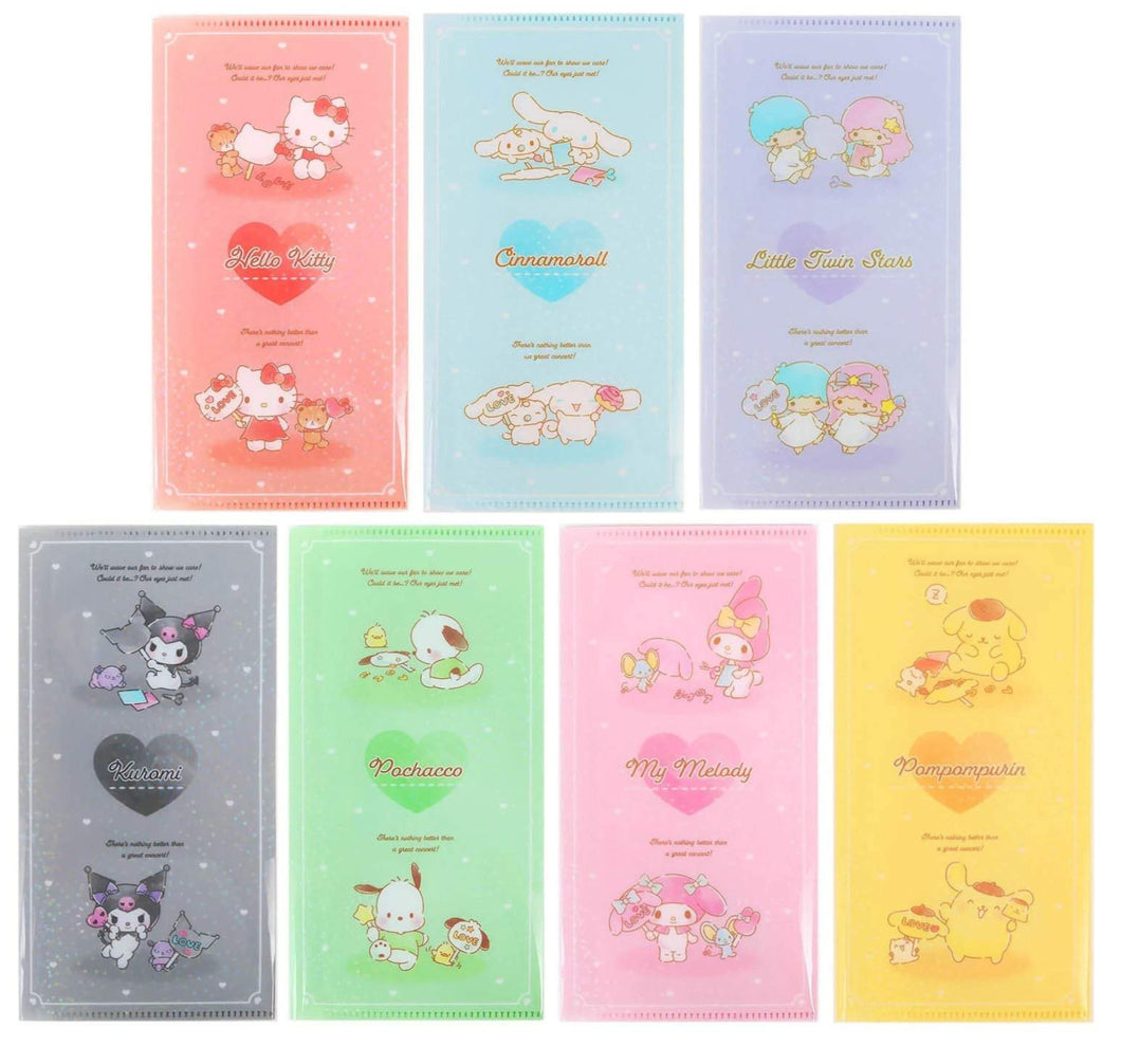 Japan Sanrio Hello Kitty / My Melody / Kuromi / Little Twin Stars / Pompompurin / Cinnamoroll / Pochacco Face Mask Folder