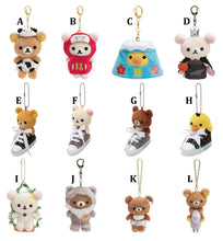 Load image into Gallery viewer, Japan San-X Rilakkuma Plush Doll Keychain Mascot Charm