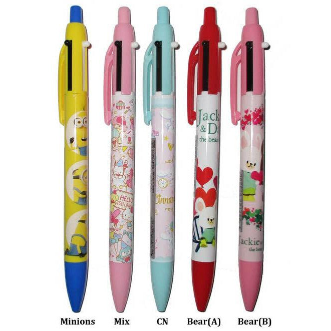 Japan Minions / Characters Mix / Cinnamoroll / The Bears School 2 Color Ballpoint Pen & Mechanical Pencil
