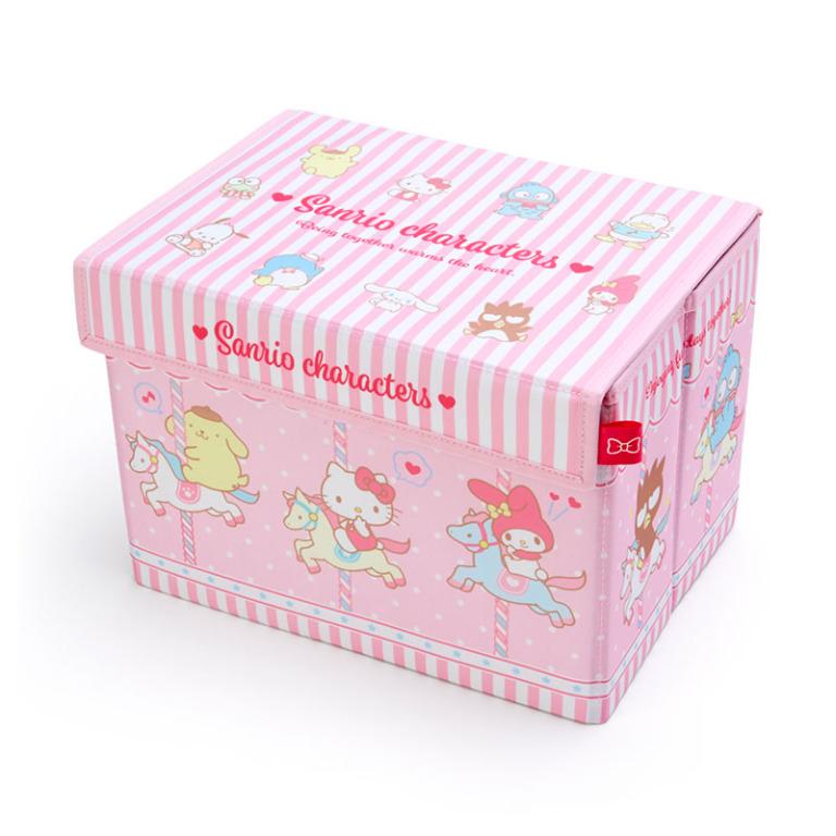 Japan Sanrio Characters Mix / Hello Kitty / My Melody / Little Twin Stars / Cinnamoroll / Kuromi Foldable Small Storage Box