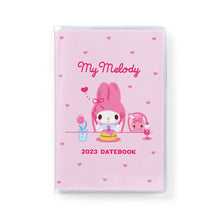 Load image into Gallery viewer, Japan Sanrio My Melody / Kuromi / Little Twin Stars / Hello Kitty / Cinnamoroll 2023 Mini Monthly Schedule Book / Planner
