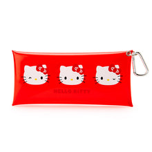 Cargar imagen en el visor de la galería, Japan Sanrio Small Pouch / Pencil Case with Carabiner (mini face)