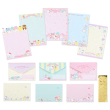 Load image into Gallery viewer, Japan Sanrio Characters Mix / Hello Kitty / Kuromi / Cinnamoroll / My Melody Letter Paper &amp; Envelope
