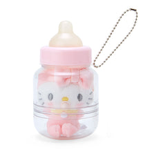 Load image into Gallery viewer, Japan Sanrio Hello Kitty / My Melody / Pompompurin / Cinnamoroll / Pochacco / Tuxedo Sam / Kuromi / Hangyodon Plush Doll Keychain (Milk Bottle)
