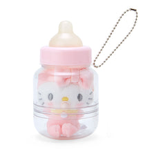 Load image into Gallery viewer, Japan Sanrio Hello Kitty / My Melody / Pompompurin / Cinnamoroll / Pochacco / Tuxedo Sam / Kuromi / Hangyodon Plush Doll Keychain (Milk Bottle)