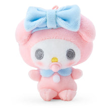 Load image into Gallery viewer, Japan Sanrio Hello Kitty / My Melody / Pompompurin / Cinnamoroll / Pochacco / Tuxedo Sam / Kuromi / Hangyodon Plush Doll Keychain (Milk Bottle)