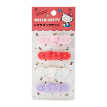 Load image into Gallery viewer, Japan Sanrio Hello Kitty / Little Twin Stars / My Melody / Tuxedo Sam Hair Clips Set
