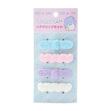 Load image into Gallery viewer, Japan Sanrio Hello Kitty / Little Twin Stars / My Melody / Tuxedo Sam Hair Clips Set
