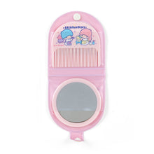 Load image into Gallery viewer, Japan Sanrio Hello Kitty / Little Twin Stars / Cinnamoroll / Tuxedo Sam / My Melody / Patty and Jimmy Pocket Mirror &amp; Comb (Window)
