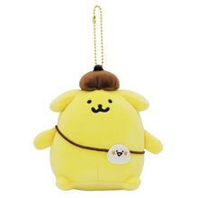 이미지를 갤러리 뷰어에 로드 , Japan Sanrio Pompompurin x Mr Obungu Plush Doll Keychain
