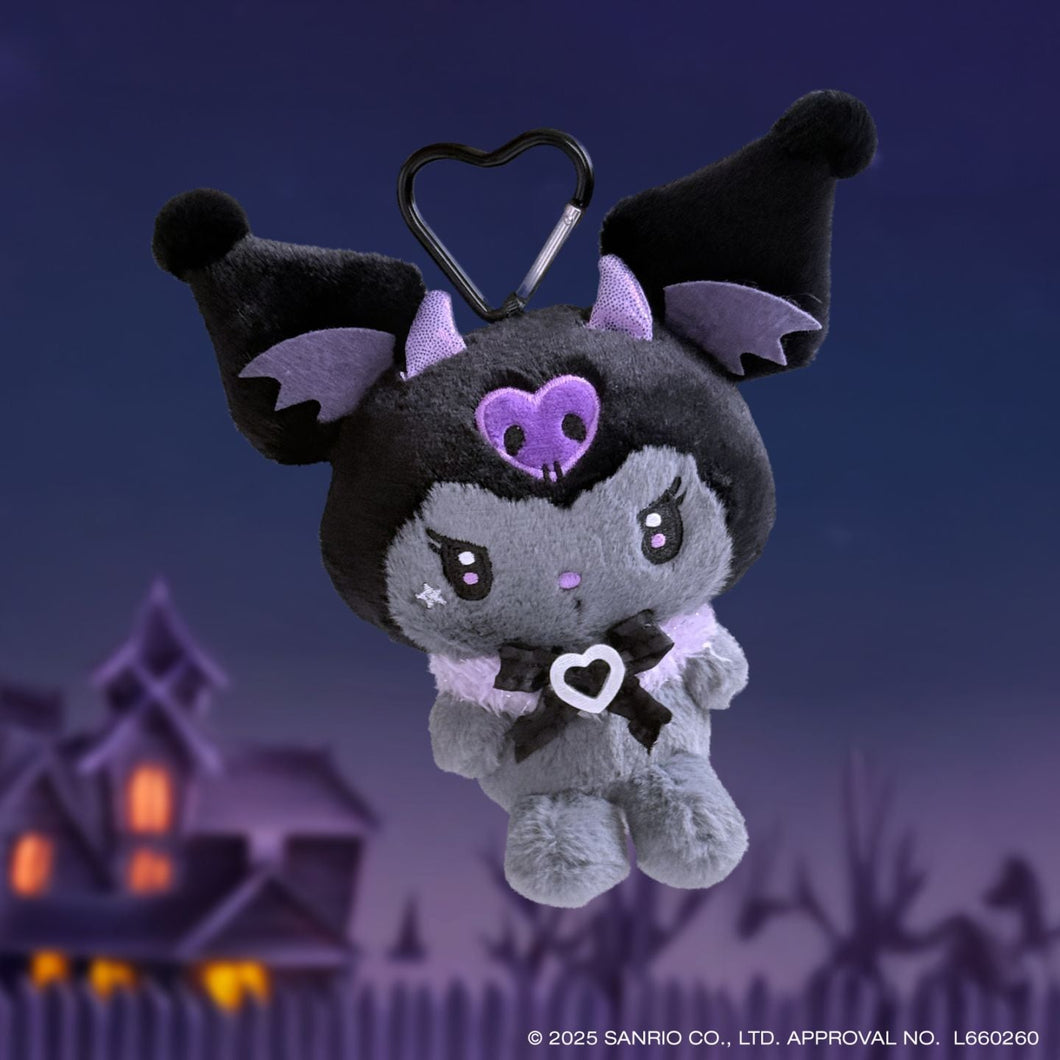 Japan Sanrio Kuromi Plush Doll Keychain (Noir Little Devil)