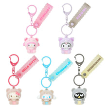Load image into Gallery viewer, Japan Sanrio Flocking Mascot Keychain (Kuma)
