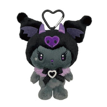 Carica l&#39;immagine nel visualizzatore di Gallery, Japan Sanrio Kuromi Plush Doll Keychain (Noir Little Devil)
