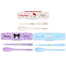 Load image into Gallery viewer, Japan Sanrio Spoon Chopsticks and Case (Face)

