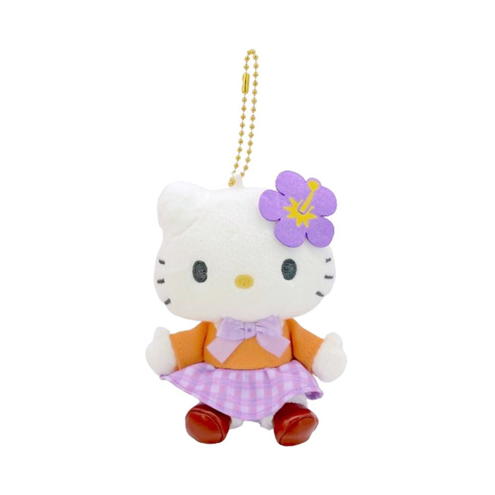 Japan Sanrio Hello Kitty Plush Doll Keychain (Heisei Kogal)