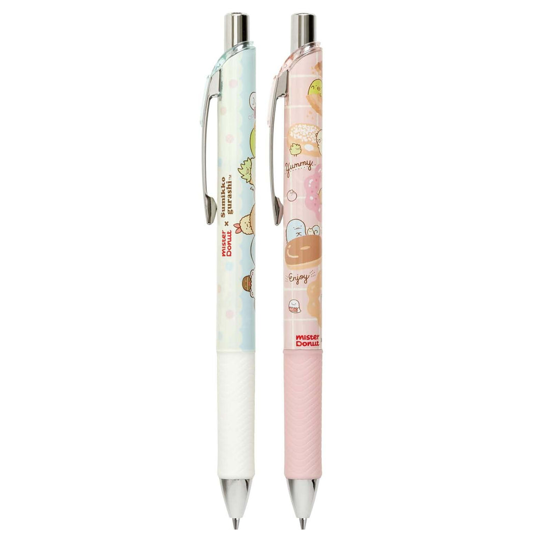 Japan San-X Sumikko Gurashi Energel Mechanical Pencil Set of 2 (Mister Donut)