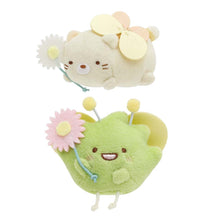 Load image into Gallery viewer, Japan San-X Sumikko Gurashi Plush Doll Brooch Pin (Flower Garden)
