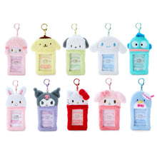 Carregar imagem no visualizador da galeria, Japan Sanrio Hello Kitty / My Melody / Sweet Piano / Kuromi / Pompompurin / Cinnamoroll / Pochacco / Hangyodon / Tuxedo Sam / Wish Me Mell Plush Photo Card Holder Pass Case Keychain (Enjoy Idol)
