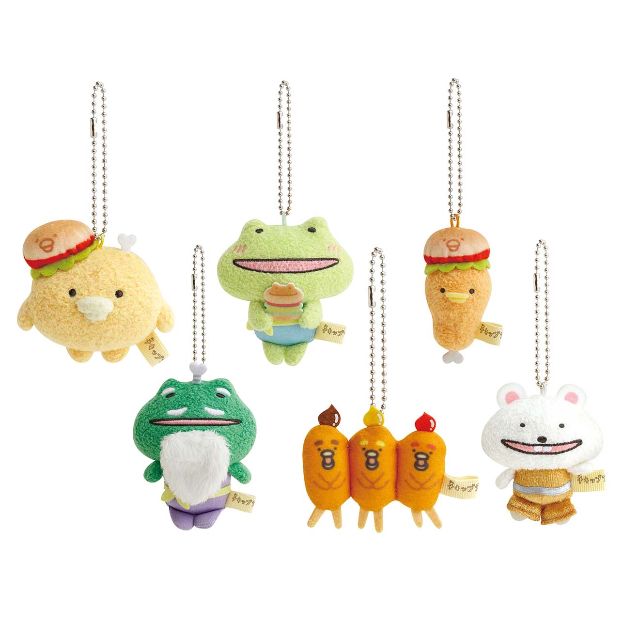 Japan San-X Chickip Dancers Plush Doll Keychain (Burger) – Newbie Village