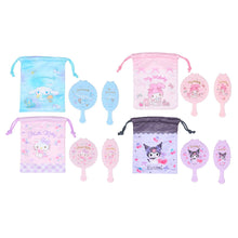 Carica l'immagine nel visualizzatore di Gallery, Japan Sanrio Mirror &amp; Hair Brush &amp; Drawstring Bag Set
