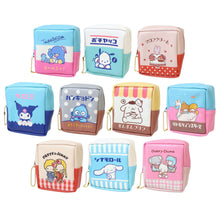 Load image into Gallery viewer, Japan Sanrio Tuxedo Sam / Pochacco / Marron Cream / Kuromi / Hangyodon / Pompompurin / Little Twin Stars / Patty and Jimmy / Cinnamoroll / Cheery Chums Coin Purse Small Pouch (Fancy Retro)
