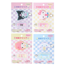 Load image into Gallery viewer, Japan Sanrio Hello Kitty / My Melody / Cinnamoroll / Kuromi Hair Clip (Pastel Checker)
