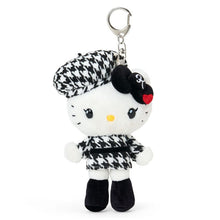 Carica l&#39;immagine nel visualizzatore di Gallery, Sanrio Hello Kitty Plush Doll Keychain (Monochrome Girly Twin Outfit)
