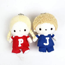 Load image into Gallery viewer, Japan Sanrio Patty and Jimmy Pair Plush Doll Keychain (Vintage Retro)
