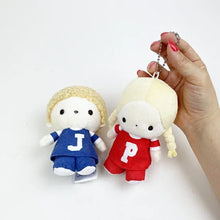 Load image into Gallery viewer, Japan Sanrio Patty and Jimmy Pair Plush Doll Keychain (Vintage Retro)
