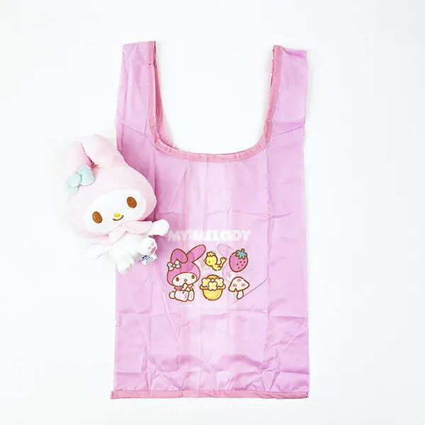 Japan Sanrio My Melody Plush Doll & Eco Shopping Tote Bag