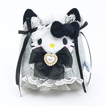 Charger l'image dans la galerie, Japan Sanrio Hello Kitty Plush Doll Keychain (Ghost Lolita) Black
