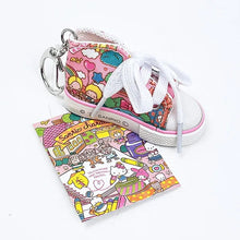 Lade das Bild in den Galerie-Viewer, Japan Sanrio Canvas Shoes Style Keychain Key Ring (Wrapping Pattern)
