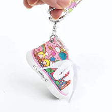 Lade das Bild in den Galerie-Viewer, Japan Sanrio Canvas Shoes Style Keychain Key Ring (Wrapping Pattern)
