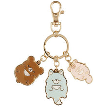 Load image into Gallery viewer, Japan San-X Rilakkuma Metal Keychain Key Ring (Let&#39;s Eat)
