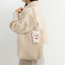 Afbeelding in Gallery-weergave laden, Japan San-X Rilakkuma Shopping Tote Bag with Plush Pouch (Moko Moko)
