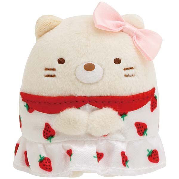 Japan San-X Sumikko Gurashi Mini Plush Doll Soft Toy (Sakuma Strawberry Milk Candy)