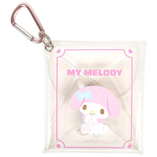 Load image into Gallery viewer, Japan Sanrio Clear Mini Coin Case with Carabiner

