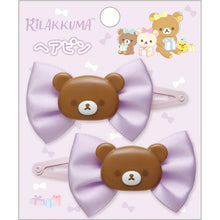 Load image into Gallery viewer, Japan San-X Rilakkuma Hair Clip (Ribbon)
