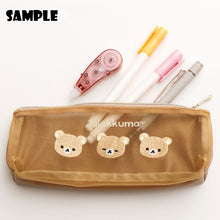 Load image into Gallery viewer, Japan San-X Rilakkuma / Sumikko Gurashi Mesh Slim Pencil Case Pen Pouch
