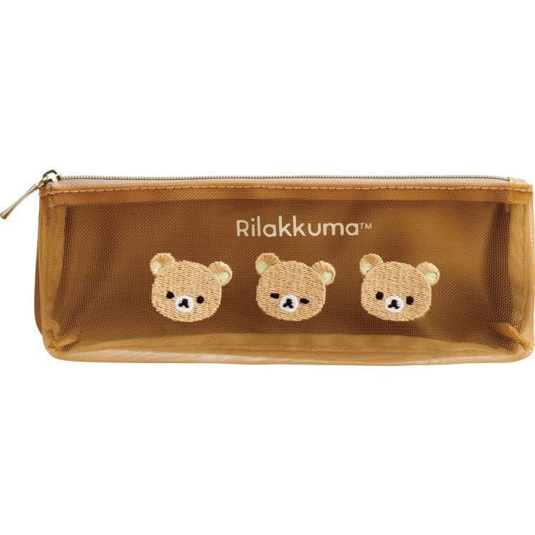 Japan San-X Rilakkuma / Sumikko Gurashi Mesh Slim Pencil Case Pen Pouch