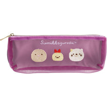 Load image into Gallery viewer, Japan San-X Rilakkuma / Sumikko Gurashi Mesh Slim Pencil Case Pen Pouch
