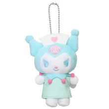 Cargar imagen en el visor de la galería, Japan Sanrio Kuromi Plush Doll Keychain (Nurse)

