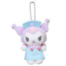 Cargar imagen en el visor de la galería, Japan Sanrio Kuromi Plush Doll Keychain (Nurse)

